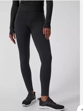 Athleta Altitude Stash High-Rise Polartec Powerstretch Leggings Black,size small